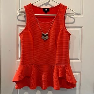 Cute Sleeveless Peplum Work Top